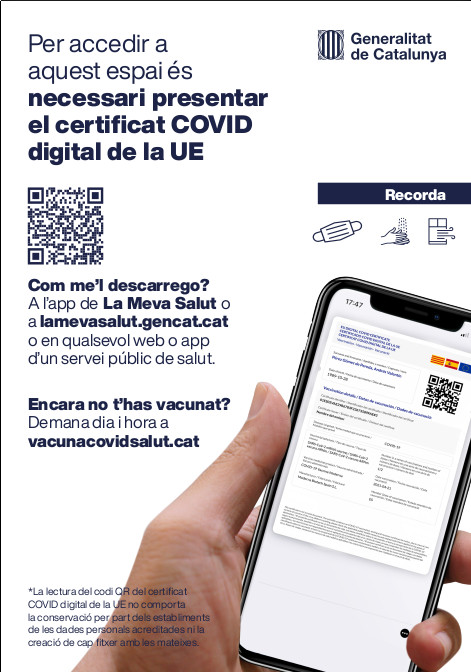 Necessari presentar el certificat COVID